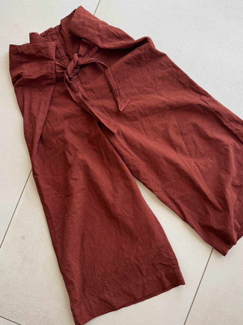 Free people wide leg rust pants sz S - Picture 2 of 5
